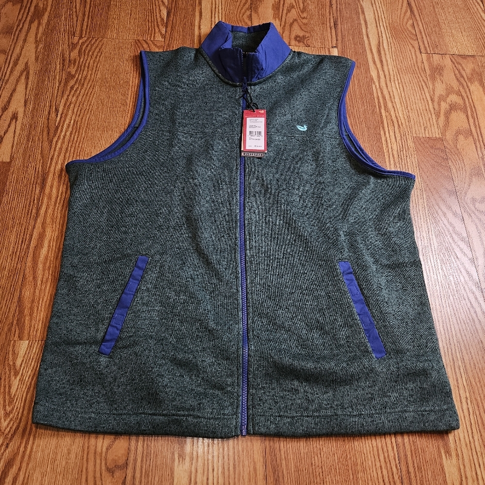 New Southern Marsh Men's XL FieldTec Style Vest Full Zip Green Fleece Lined